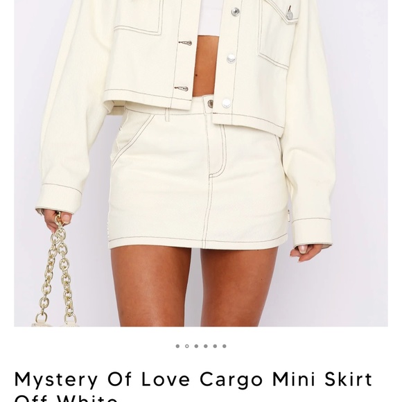 White Fox Boutique Dresses & Skirts - White Fox Boutique Cargo Mini Skirt